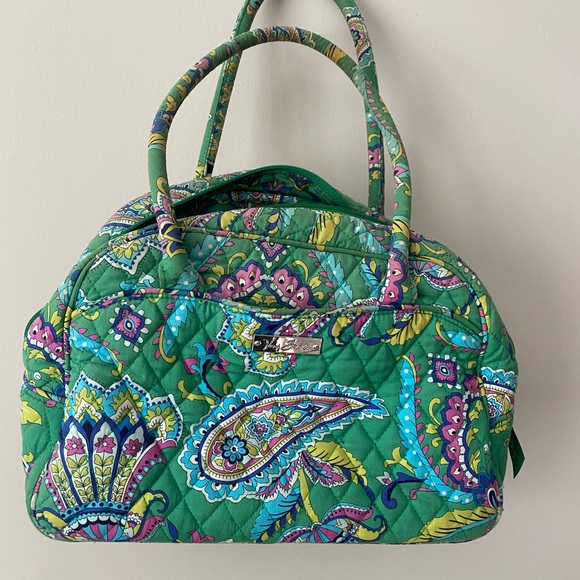 Vera Bradley Handbags - Vera Bradley Green Paisley Travel Bag